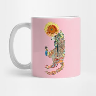 Cat lover gift sunflower and kitty Mug